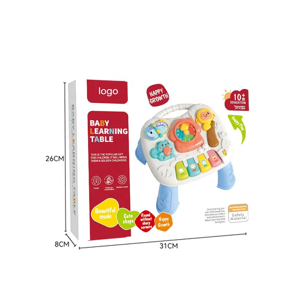 Multi-Functional Baby Musical Learning Activity Table - Gray