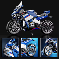 426Pcs DIY Tech Lego Bricks Racing Bike 