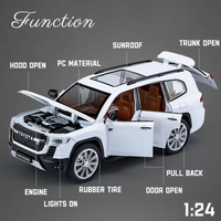 1:24 Diecast Toyota Land Cruiser LC300 GR Model With Acrylic Box
