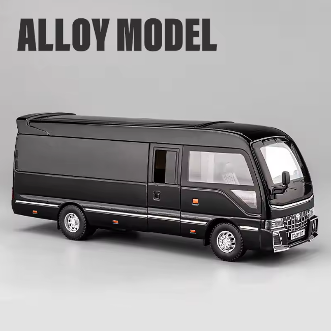1:24 Diecast Toyota Coaster Bus Model