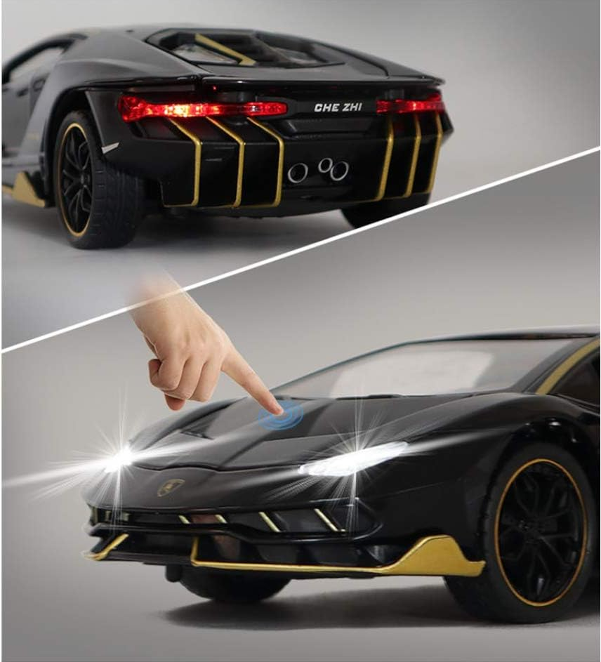 1:24 Diecast Lamborghini LP770-4 Model Car With Smoke