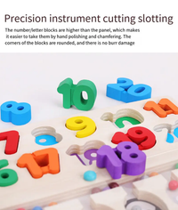 2in1 Wooden Number Learning & Maze Game Board