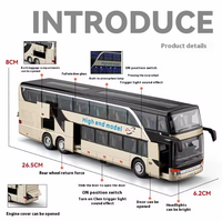 1:30 Diecast Double Decker Urban Transport Bus Model