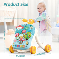 2in1 Baby Musical Walker & Activity Table - Green