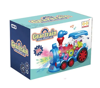 Electric Transparent Gear Train With Light & Sound