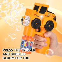 5 Holes Engineering Vehicle Themed Colorful Bubble Gun