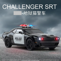 1:24 Diecast Police Dodge Challenger Model Car