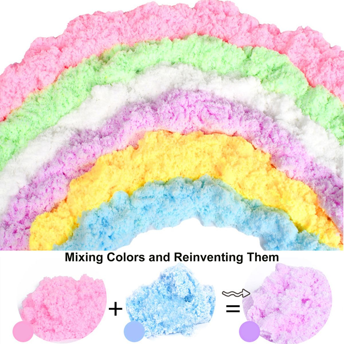 10Pcs DIY Kids Artificial Snow Castle Set