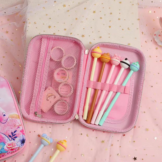Unicorn Theme Kids Jumbo Pencil Pouch