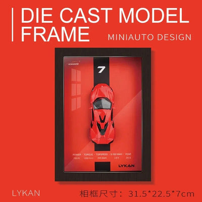 1:32 Diecast Lykan 3D Frame Model Car