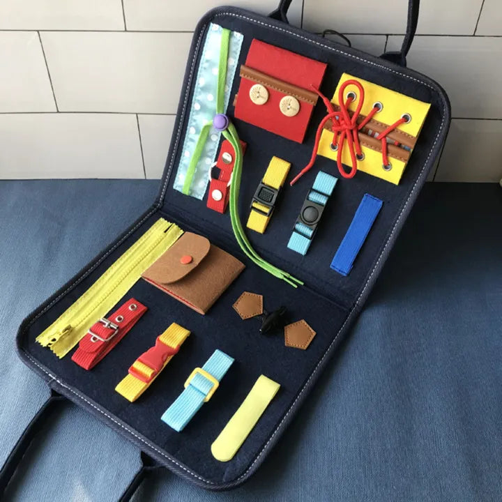 Multi-functional Toddlers Basic Skills Busy Bag