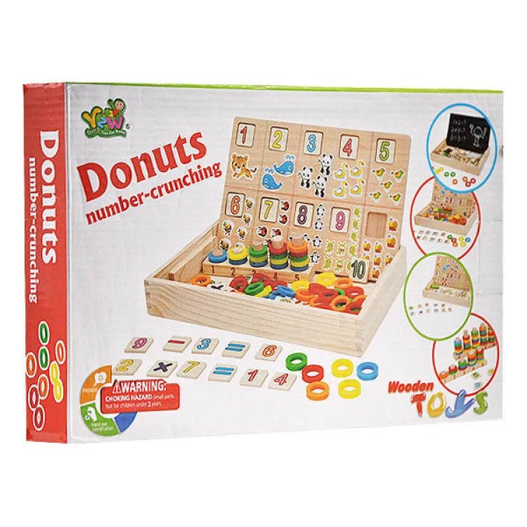 Wooden Donuts Number-Crunching Board