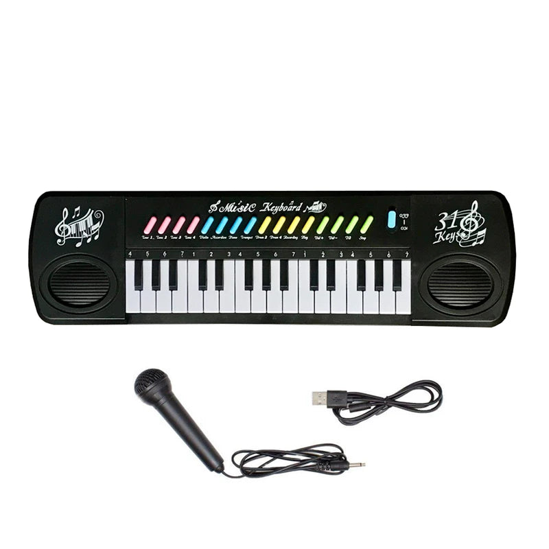 31 Keys Multi-functional Electronic Organ Piano With Mic