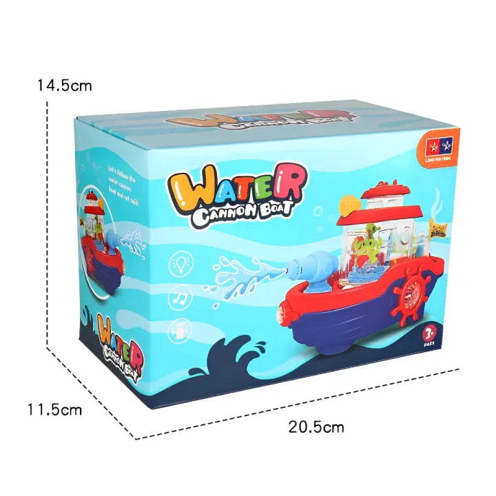 Transparent Water Cannon Boat With Light & Music