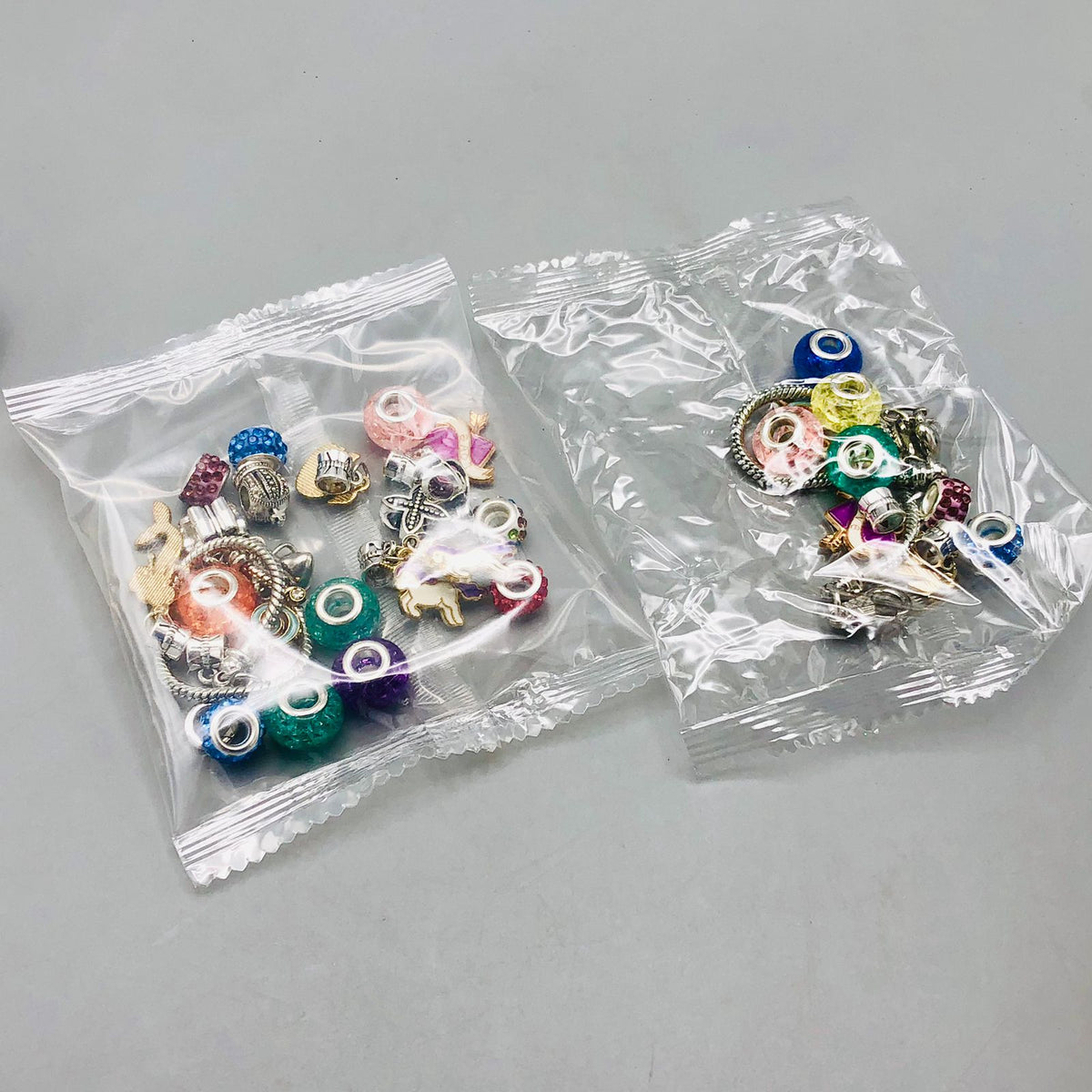 38Pcs DIY Pandora Jewellery Beads Set With Gift Bag - Minor Fault