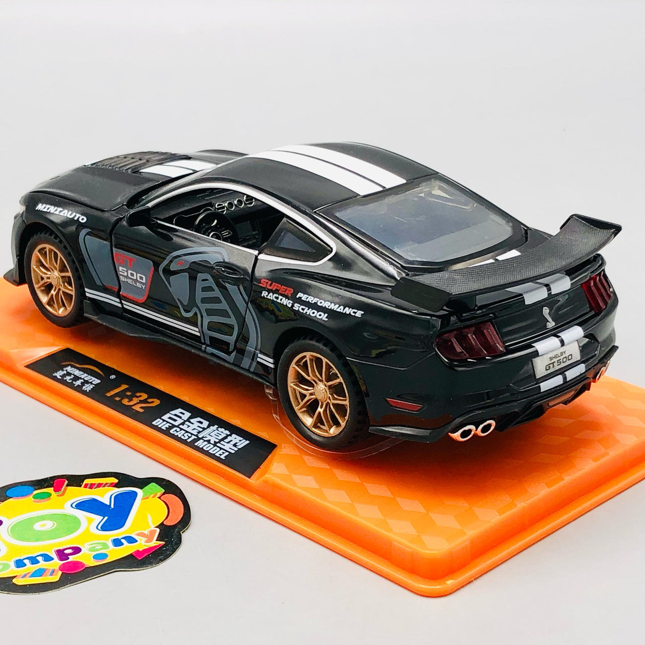 1:32 Diecast Ford Mustang Shelby GT500  With Acrylic Display Box - Black