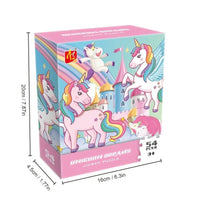 54Pcs Mini Unicorn Dream Jigsaw Puzzle Pieces