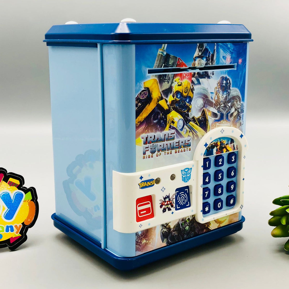Transformers Fingerprint & Swipe Card Unlock Piggy Bank