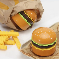 Rechargeable Cute Burger Table Lamp With Sharpener