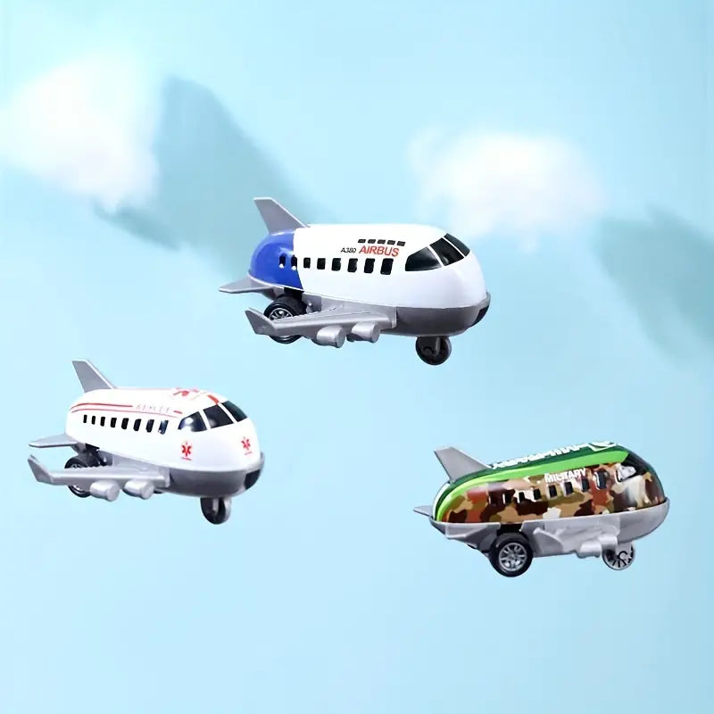 6Pcs Pullback Mini Aircraft Model - Assortment