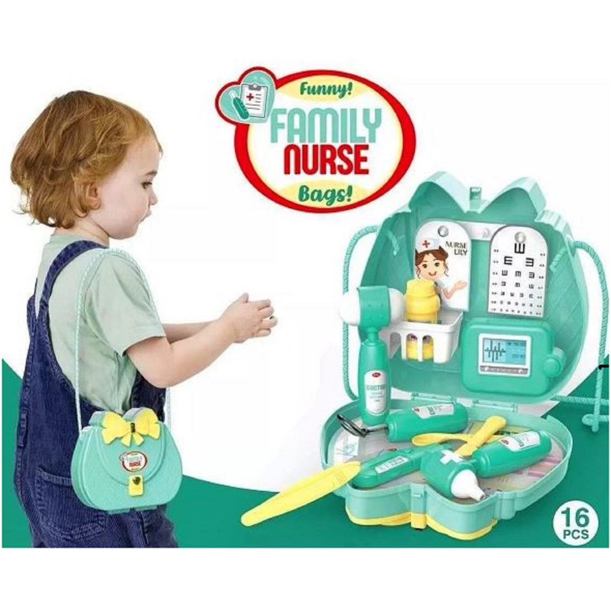 Funny Family Nurse Shoulder Bag - 16 Pcs