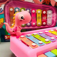 2in1 Kids Dinosaur Musical Piano & Xylophone