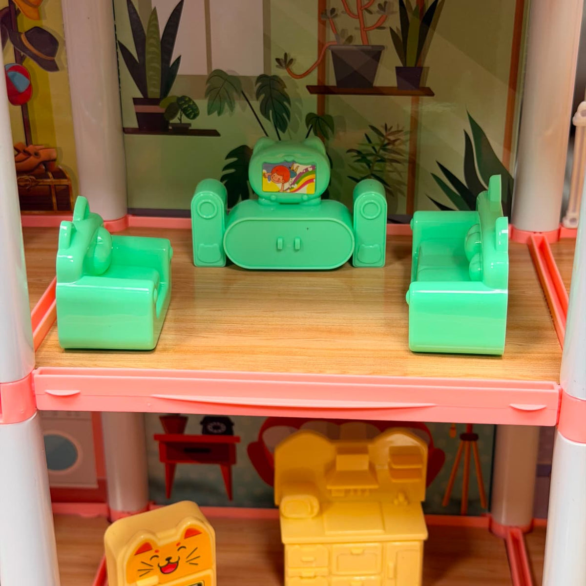 DIY 3 Floor Dream Castle Princess Doll House