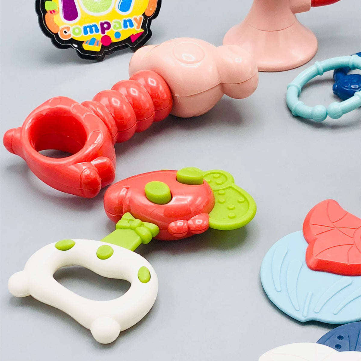 10Pcs Baby Rattles & Teethers Set With Storage Box