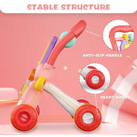 Huanger Baby Musical Walker With Dazzling Lights -  Pink
