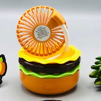 Burger Themed Rechargeable Desktop Fan