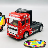 Diecast Car Carrier Truck With Trailer - 3Pcs Cars