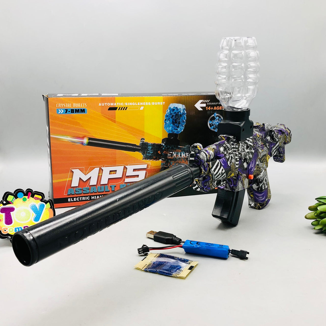 3.7V Electric MP5 Gel Blaster Assault Rifle