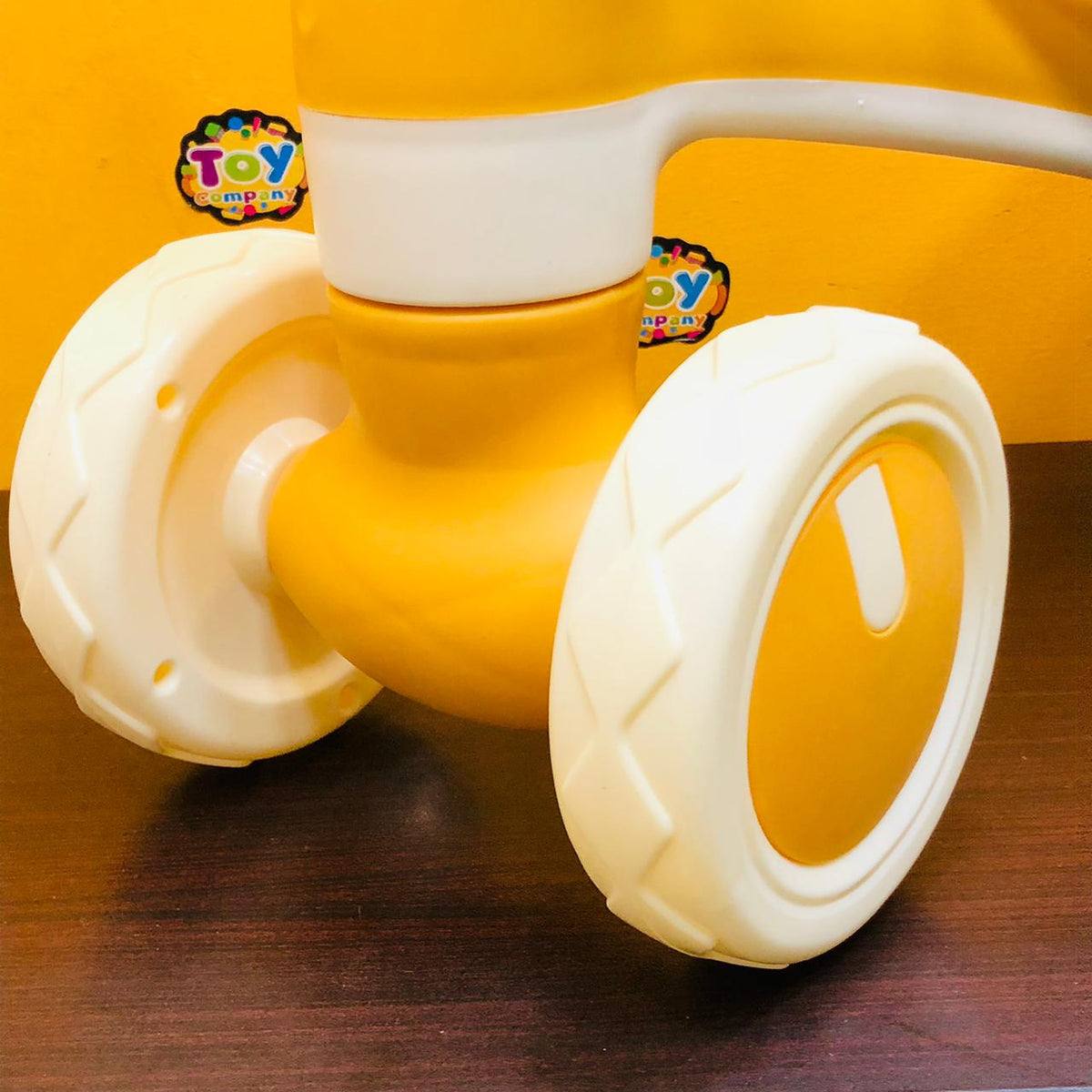 Animation Ride-on Baby Foot To Floor Balance Bike - Yellow