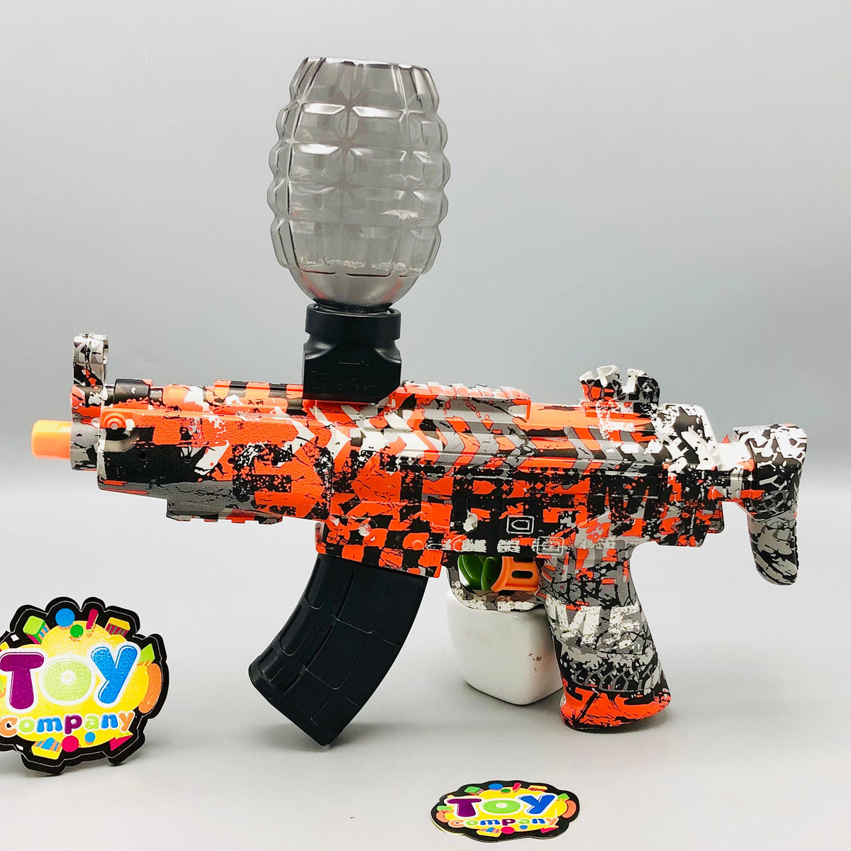 MP5 Water Bullet Shooting Gun With Colorful Lights Silencer