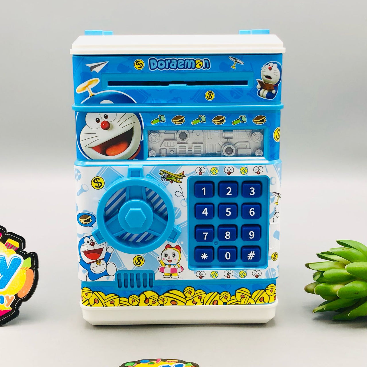 Doraemon Secret Code Lock Piggy Bank