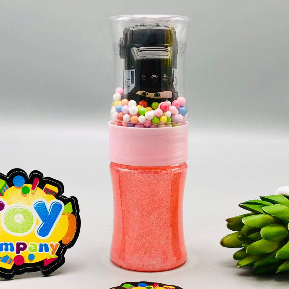 1Pc Mini Car Design Crystal Slime Mud Bottle