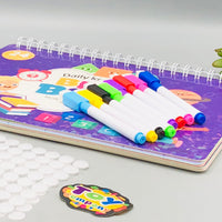 24 Activities Toddlers Time Arrangement Busy Book 