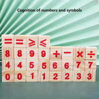 Wooden Abacus Study Calculation Blocks