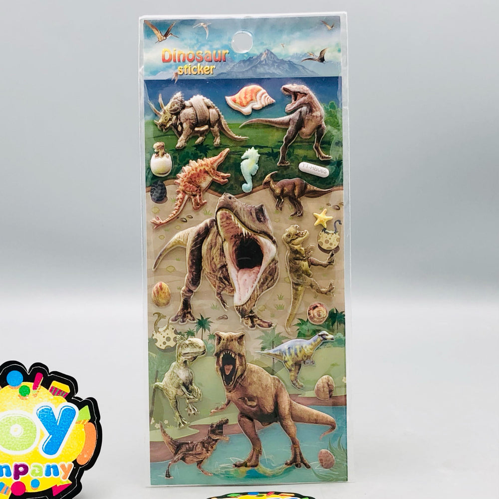 3D Dinosaur Themed Sticker - 1Pc