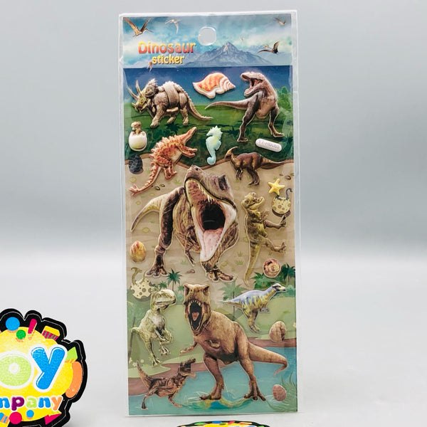 3D Dinosaur Themed Sticker - 1Pc