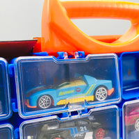 16Pcs Mini Diecast Inertial Cars With Display Racks - Minor Fault