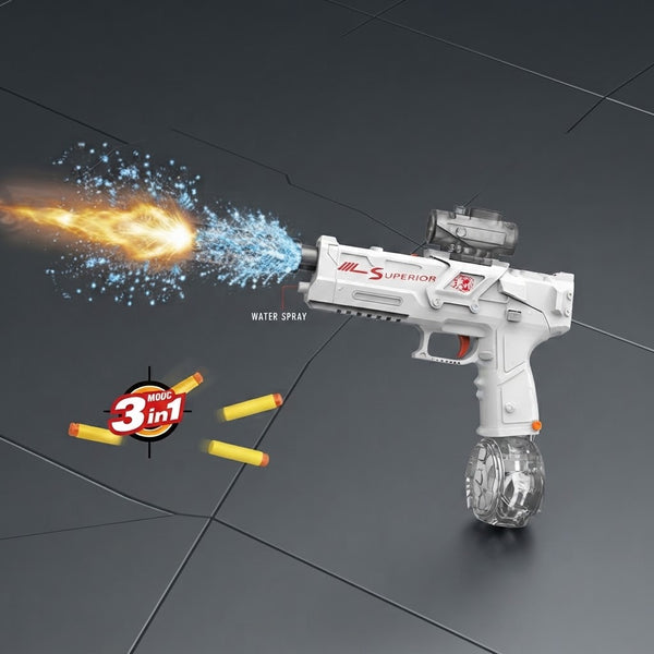 3in1 Electric Ice Rat Soft Bullet & Gel Blaster Shooting Gun