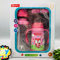 3in1 Fisher-Price Stainless Steel Baby Feeder & Water Bottle - Pink