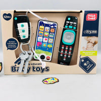 3Pcs Toddlers Musical Key Remote & Mobile Phone With Lights