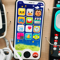 3Pcs Toddlers Musical Key Remote & Mobile Phone With Lights
