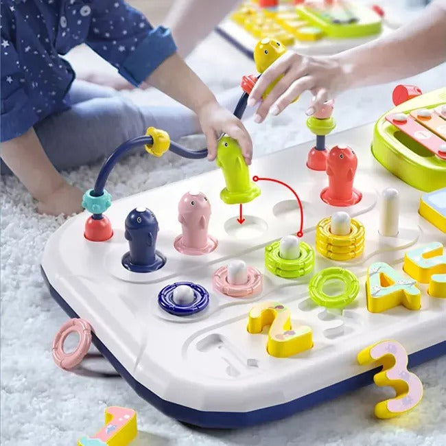 7in1 Multi-Functional Montessori Puzzle Stacking Block Toy