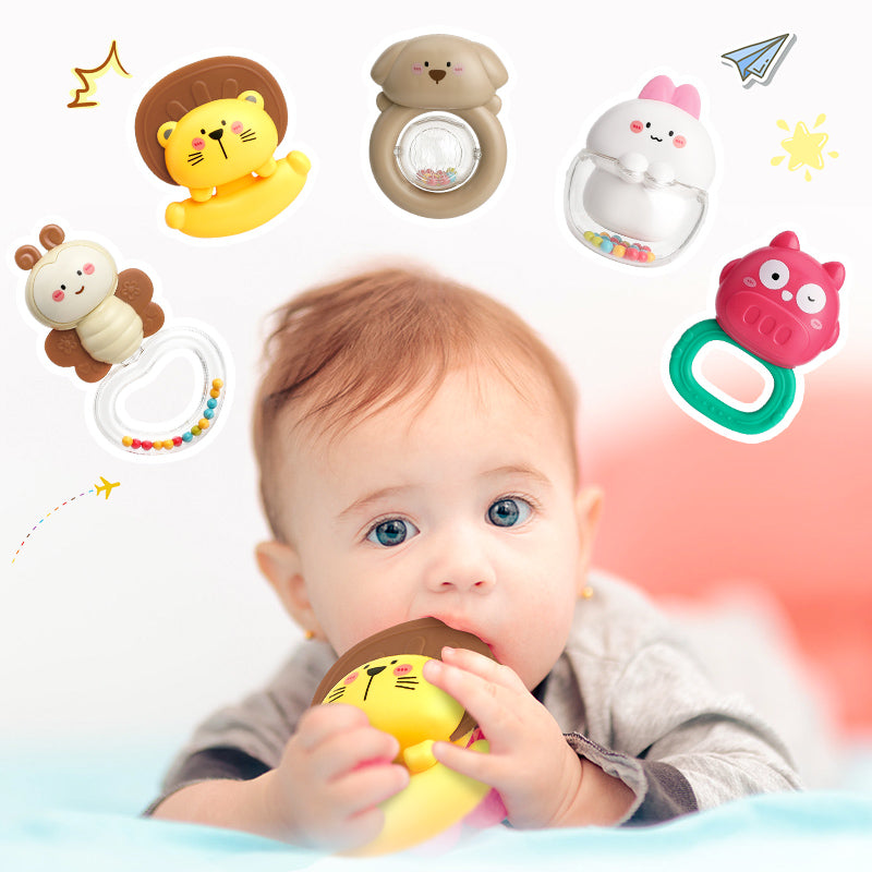 Remote Control Baby Projection Hanging Bed Bell Toy - Pink