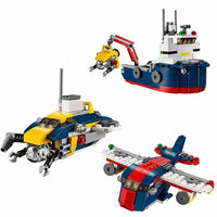 4in1 DIY Architect Ocean Explorer Bricks Set - 213+Pcs