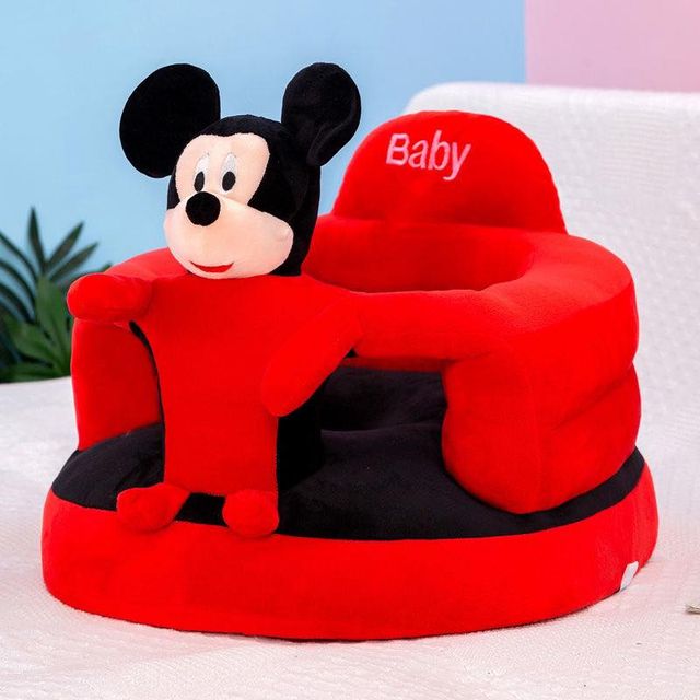 Micky Mouse Fluffy Plush Sofa Seat For Babies