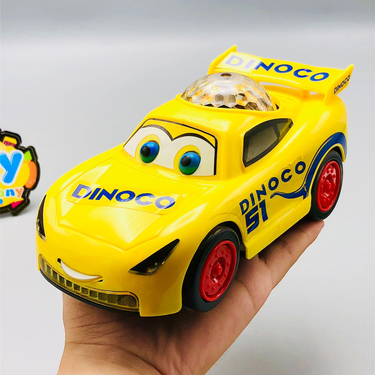 Dinoco 3D Lights & Musical Racing Car